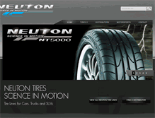 Tablet Screenshot of neutontire.com